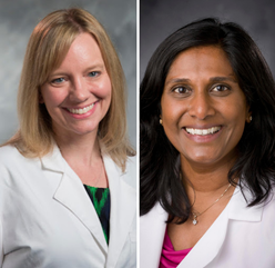 Headshot of Debi Best and Saritha Vermeer