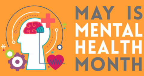 "May is Mental Health Month" advertisement